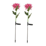 Maxbell Solar Powered Light Walkway Path Ground Landscaping Led Stake Lights Pink