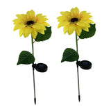 Maxbell 2 Packs Outdoor Garden Solar Power Waterproof Sunflowers Lights Patio Decor