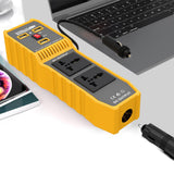 Maxbell 200W DC to AC Car Power Inverter Charger 3 Ports USB and 2 AC Outlets 110V