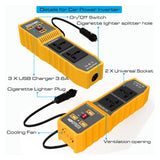 Maxbell 200W DC to AC Car Power Inverter Charger 3 Ports USB and 2 AC Outlets 110V