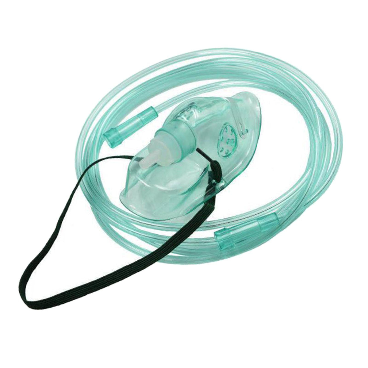 Maxbell Oxygen Mask with 5.25ft Tubing Kids Adult Adjustable Elastic Strap Medium