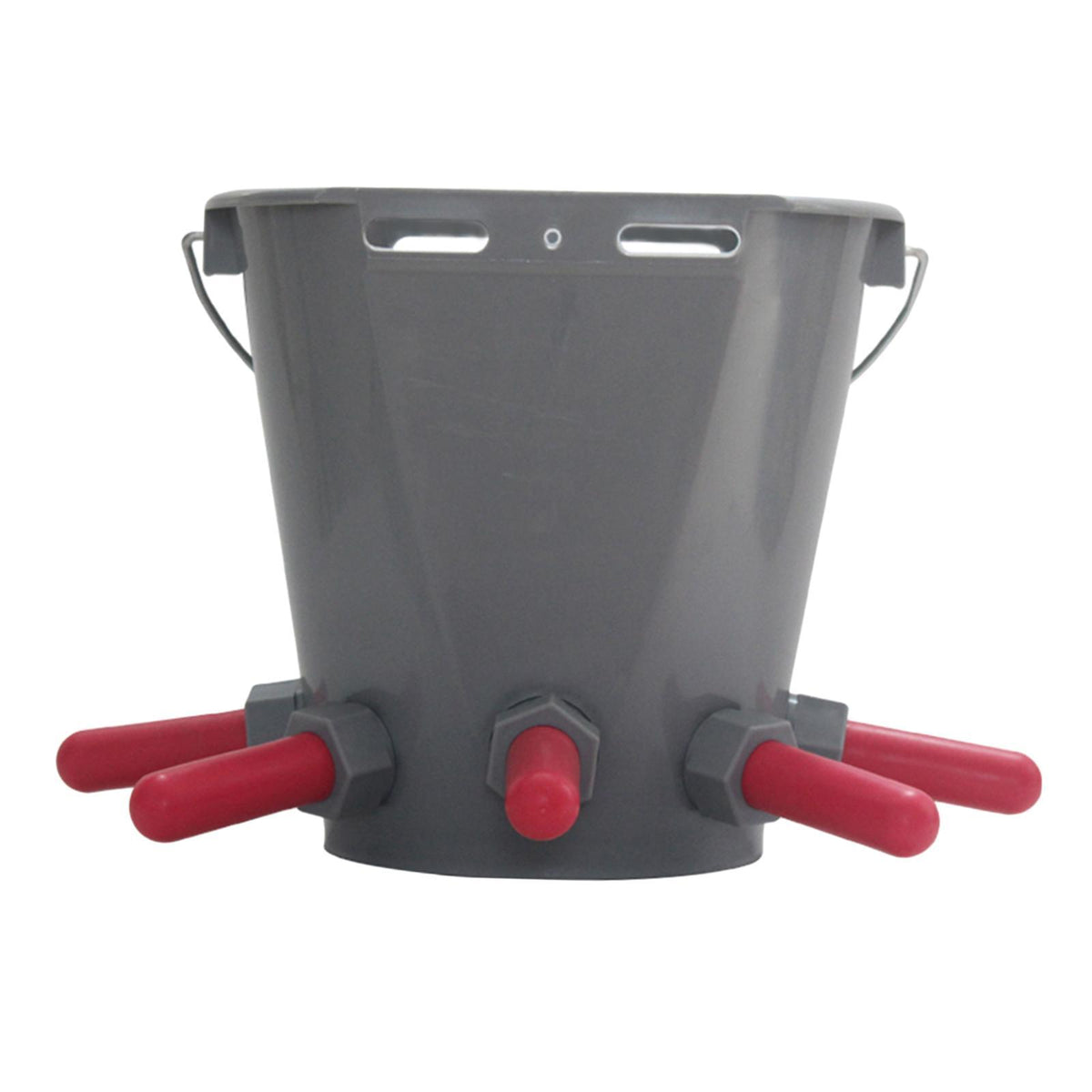Maxbell Lamb Milk Bottle Calf Feed Bucket with Nipples for Goat Sheep 8L 5 Nipples