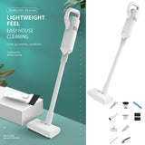 Maxbell Lightweight White Cordless Vacuum Cleaner Car Duster Machine for Home Office