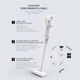 Maxbell Lightweight White Cordless Vacuum Cleaner Car Duster Machine for Home Office