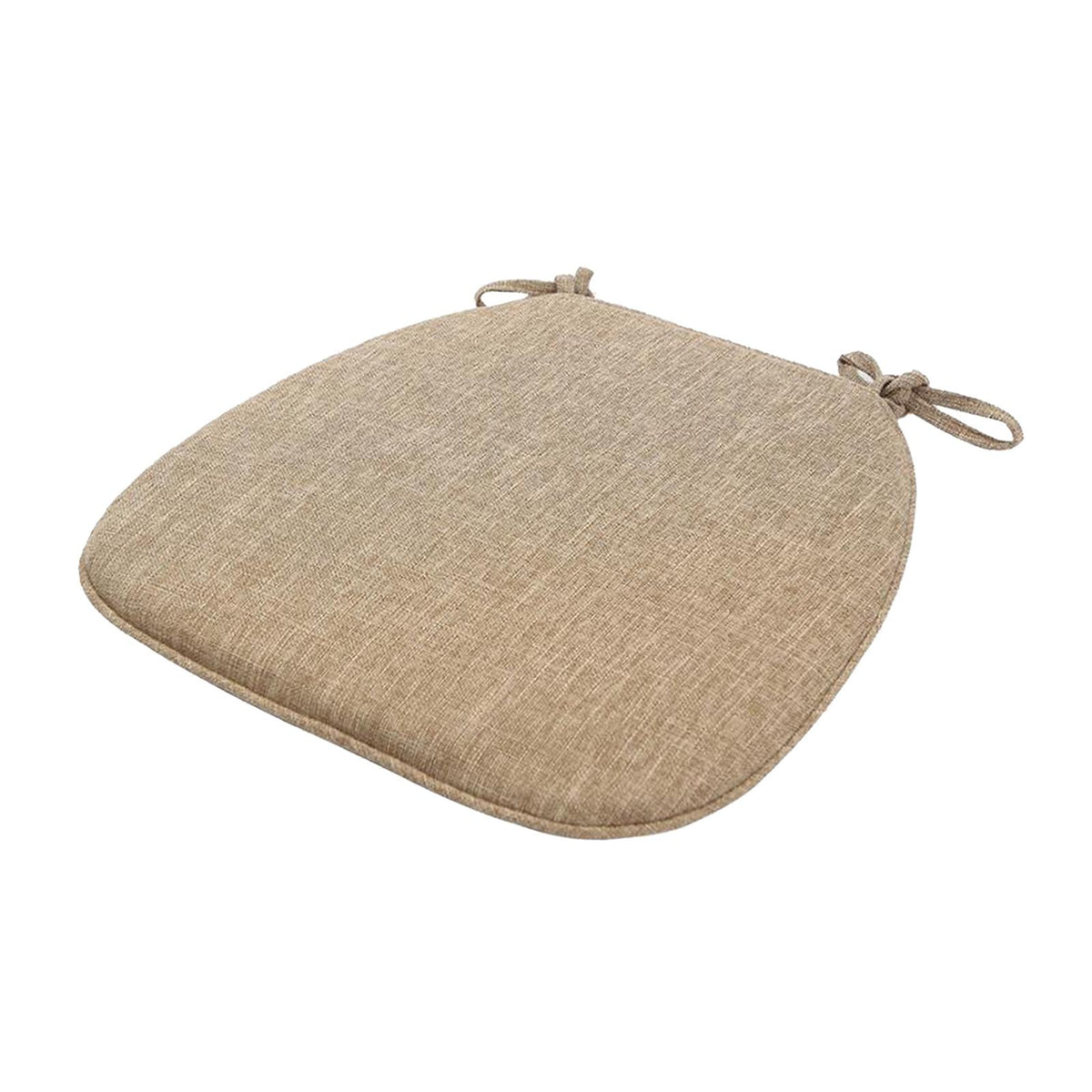 Maxbell Chair Cushion with Ties Dining Chairs Nonslip Seat Cushion Pad Dark Beige