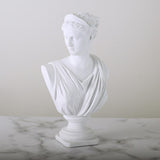 Diana Head Statue Bust Resin Greek Mythology Nordic Art Decor Sculpture White