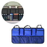 Maxbell Universal Multi Car Rear Seat Bag Net Bag for Pickup Trucks Accessories Blue