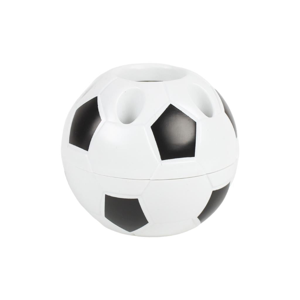 Maxbell Pen Holder Pen Organizer Holder Office Soccer Shape Pencil Storage Box Black