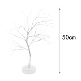 Maxbell LED Tree Lamp USB Christmas Fairy Night Light Holiday Birthday Garden Home White 108LED B