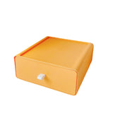 Maxbell Drawer Desktop Storage Box Home Cosmetic Jewelry Desktop Organizer Container Yellow