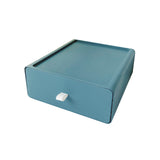 Maxbell Drawer Desktop Storage Box Home Cosmetic Jewelry Desktop Organizer Container Blue