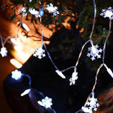 Maxbell Snowflake Fairy Lights Garden Event Twinkle LEDs Light Wall Decoration