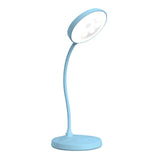 Maxbell Desk Lamp Cordless LED Non-Slip Base Dimmable for Home Bedroom College Light Blue