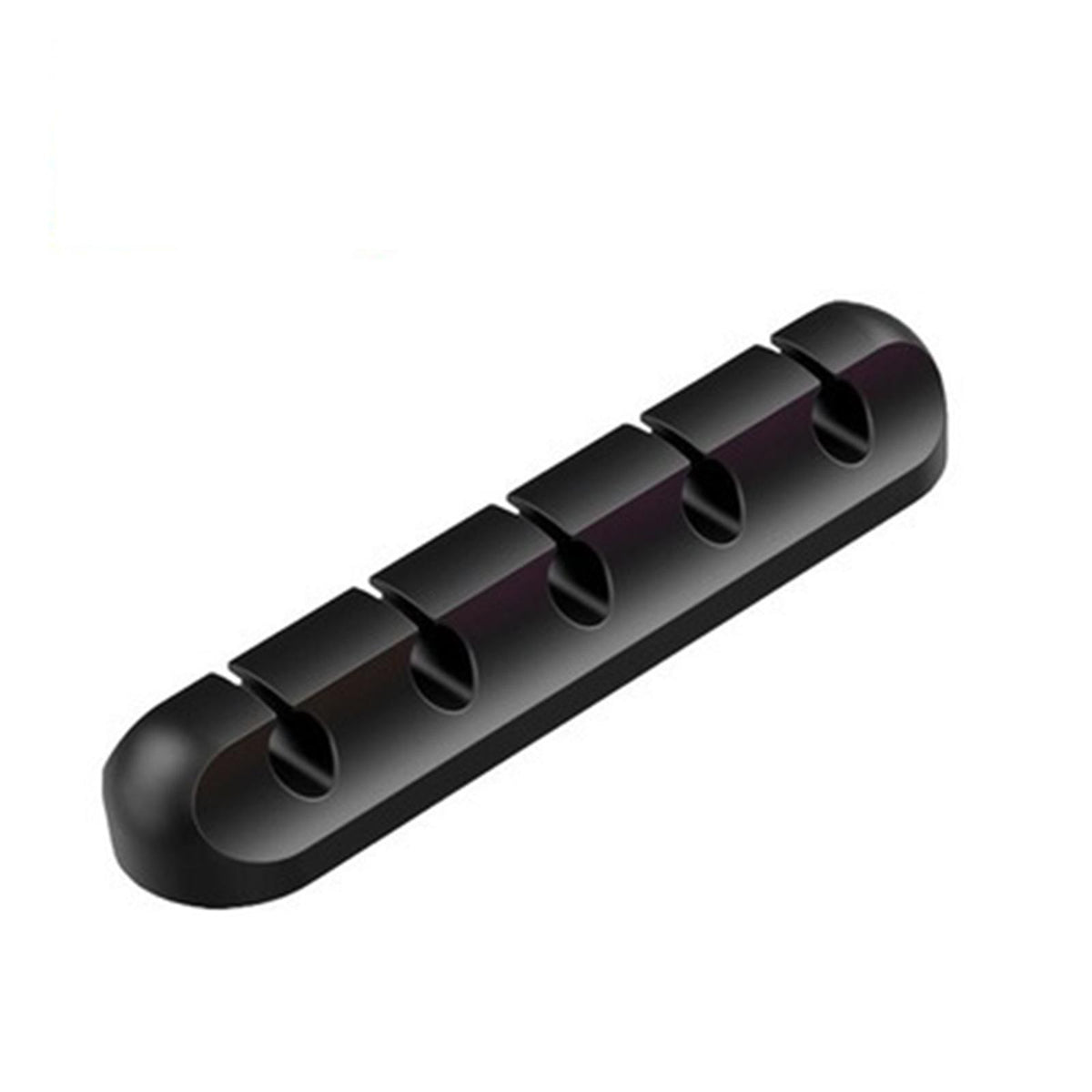 Maxbell Cord Holder Tidy Management Wire Holders Winder Flexible for Earphone Home 5 Solt Black
