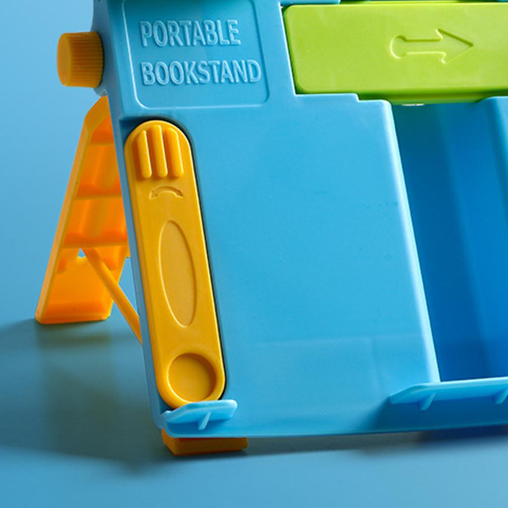 3D Adjustable Metal Book Stand Blue Model - 1833306