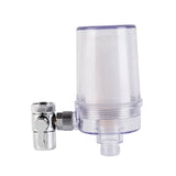 Maxbell Faucet Water Filter Dual Outlets Filter Easy Installation for Bathroom White Transparent