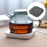 Maxbell Electric Mug Warmer Auto Shut Off for Home Desk Use UK-Plug Black Square