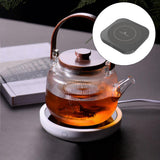 Maxbell Electric Mug Warmer Auto Shut Off for Home Desk Use UK-Plug Black Square