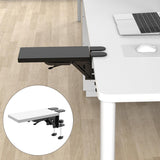 Maxbell Wood Computer Arm Rest for Desk Folding Computer Desk Extender for Desk White