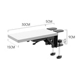 Maxbell Wood Computer Arm Rest for Desk Folding Computer Desk Extender for Desk White