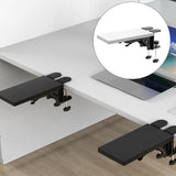 Maxbell Wood Computer Arm Rest for Desk Folding Computer Desk Extender for Desk White