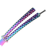 Maxbell Butterfly Knife Trainer 3CR13 Steel Practice Swords Unsharpened Colorful