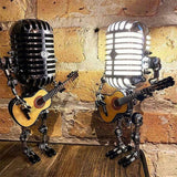 Maxbell Adjustable Luminous Table Lamp Ornaments Retro Wrought Iron Ornaments Yellow