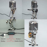 Maxbell Adjustable Luminous Table Lamp Ornaments Retro Wrought Iron Ornaments Yellow