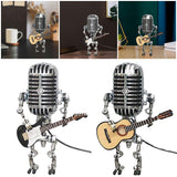 Maxbell Adjustable Luminous Table Lamp Ornaments Retro Wrought Iron Ornaments Yellow