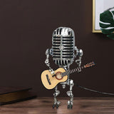 Maxbell Adjustable Luminous Table Lamp Ornaments Retro Wrought Iron Ornaments Yellow