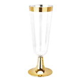 Maxbell 6 Pcs Transparent Disposable Champagne Glass 150ml Premium for Wine Events