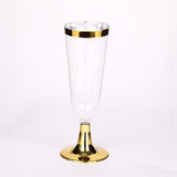 Maxbell 6 Pcs Transparent Disposable Champagne Glass 150ml Premium for Wine Events
