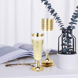 Maxbell 6 Pcs Transparent Disposable Champagne Glass 150ml Premium for Wine Events