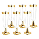 Maxbell 6 Pcs Transparent Disposable Champagne Glass 150ml Premium for Wine Events