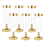 Maxbell 6 Pcs Transparent Disposable Champagne Glass 150ml Premium for Wine Events