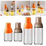 Maxbell Portable Glass Oil Sprayer Kitchen Supplies for Barbecue Vinegar Sauce 125ML orange