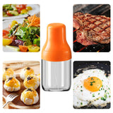 Maxbell Portable Glass Oil Sprayer Kitchen Supplies for Barbecue Vinegar Sauce 125ML orange