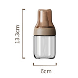 Maxbell Portable Glass Oil Sprayer Kitchen Supplies for Barbecue Vinegar Sauce 125ML brown