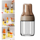 Maxbell Portable Glass Oil Sprayer Kitchen Supplies for Barbecue Vinegar Sauce 125ML brown