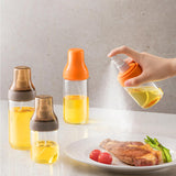 Maxbell Portable Glass Oil Sprayer Kitchen Supplies for Barbecue Vinegar Sauce 250ML brown