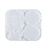 Maxbell Epoxy Resin Coaster Casting Mold DIY Crafts 8.6x7.6x0.4inch Durable Material