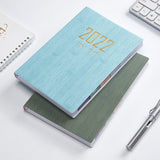 Maxbell Daily Notebook W/ 12 Months Time Noting Portable Weekly Monthly for School Dark Green