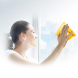 Maxbell ABS Double-Sided Magnetic Glass Cleaner Cleaning Tools for High-Rise Yellow