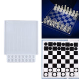 Maxbell Chess Board Epoxy Mold 3D Resin Molds for DIY Crafts Making Gift