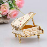 Maxbell Classic Piano Model Musical Boxes Educational Toy Home Decor  White