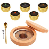 Maxbell Cocktail Smoker Kit Creative Wooden Cold for Mixology Cheese Home Kitchen