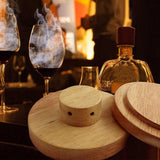 Maxbell Cocktail Smoker Kit Creative Wooden Cold for Mixology Cheese Home Kitchen