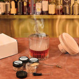 Maxbell Cocktail Smoker Kit Creative Wooden Cold for Mixology Cheese Home Kitchen