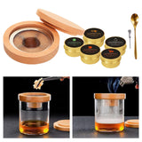 Maxbell Cocktail Smoker Kit Creative Wooden Cold for Mixology Cheese Home Kitchen