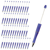 Maxbell 50x Bead Pens Ballpoint Pen Ball Pen for Office School  Blue